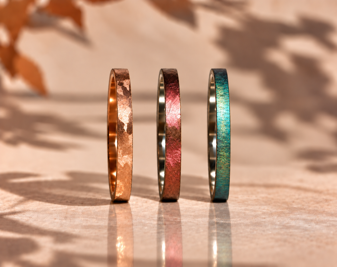 3 medium en acier pour bague mood interchangeable - personnalisable