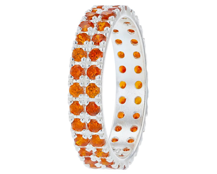 LUMINA imperial orange - interchangeable inner ring in 925 silver for mood ring