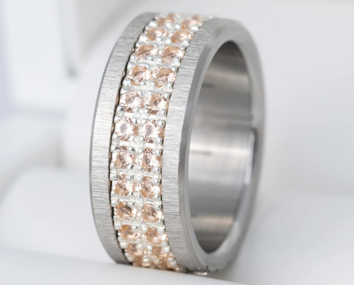 LUMINA Kabrico orange - interchangeable inner ring in 925 silver for mood ring