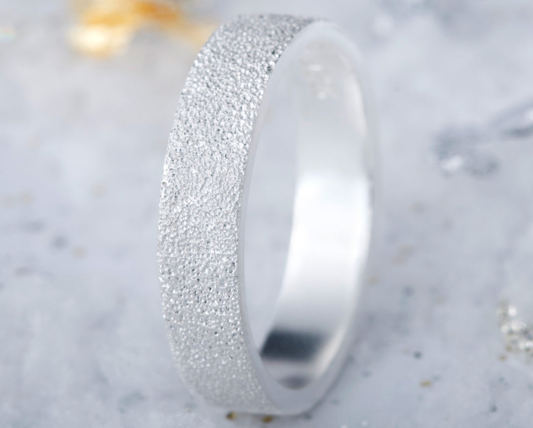 Anneau (addon deux tiers) en argent 925 "Neige éternelle" pour bague mood interchangeable – spécial 20 ans