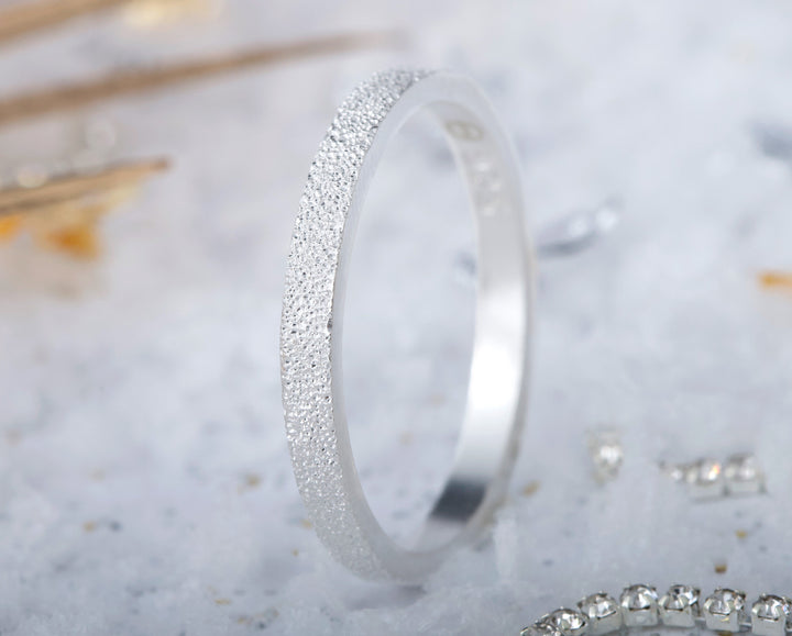 Anneau (addon medium) en argent 925 "Neige éternelle" pour bague mood interchangeable – spécial 20 ans