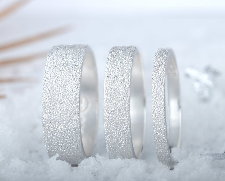 Anneau (addon medium) en argent 925 "Neige éternelle" pour bague mood interchangeable – spécial 20 ans