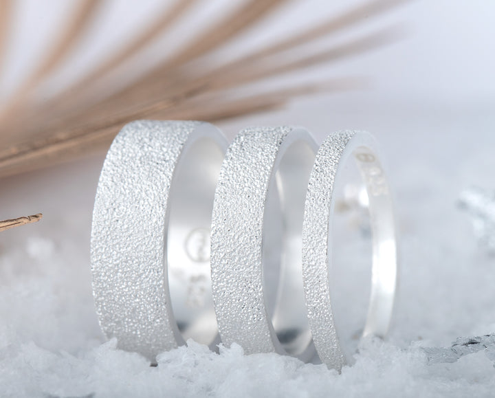 Anneau (addon deux tiers) en argent 925 "Neige éternelle" pour bague mood interchangeable – spécial 20 ans