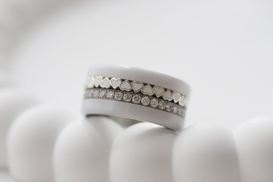 Pack coeurs purs & minis aura authentique  (3 anneaux pour bague mood)