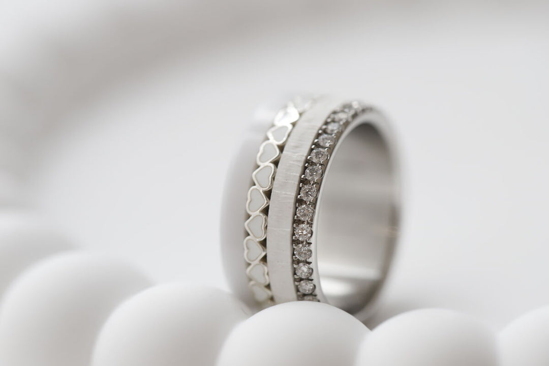 Pack coeurs purs & minis aura authentique  (3 anneaux pour bague mood)