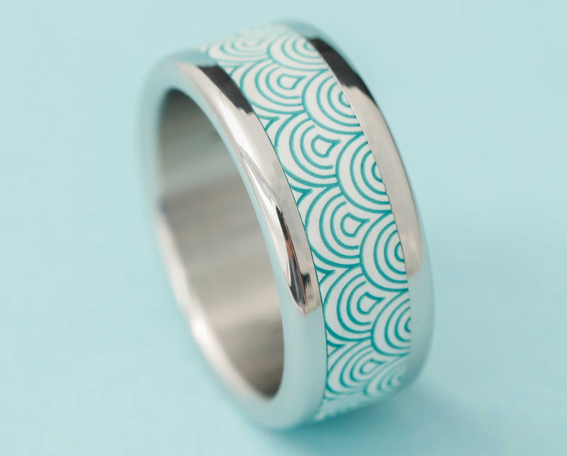 Ring set | Extra small Summer Tea - Interchangeable mood ring
