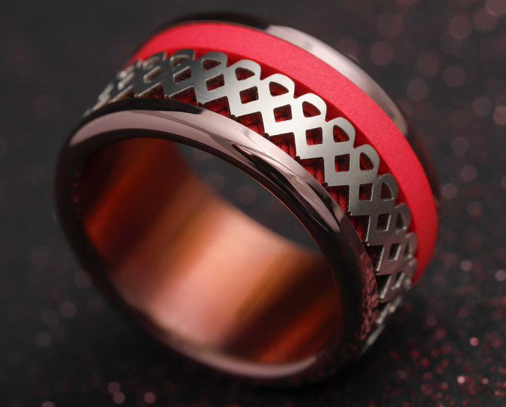 Deux tiers 3D Ruban Rose