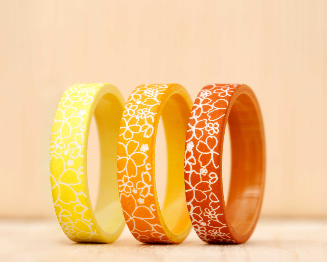 Set Sakura 2024 (sandblasted 2/3 addons) - gradient of orange/yellow