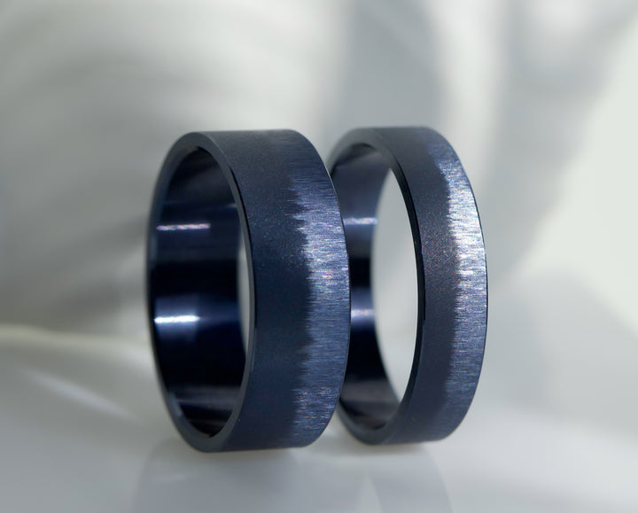 💙 2/3 Addon Frostkristall, aus mineralblauem Edelstahl