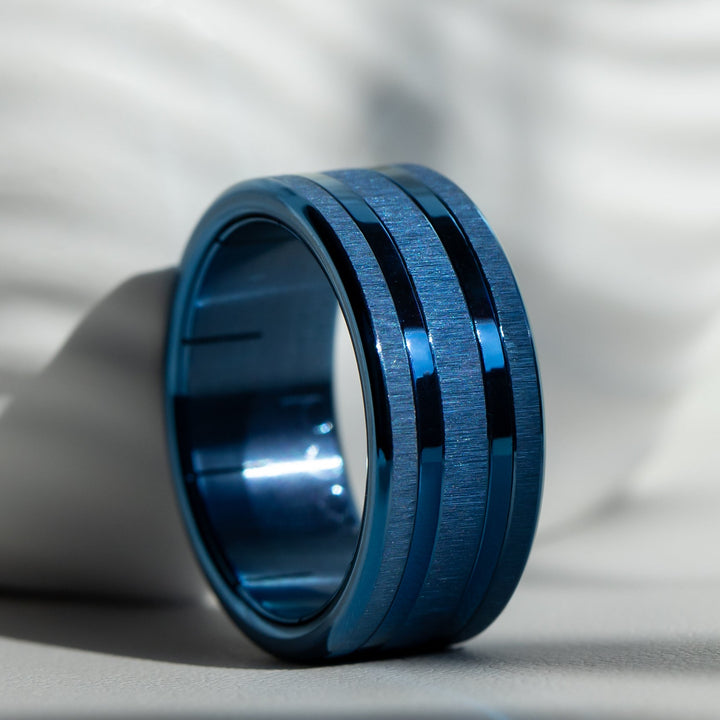 💙 Ring Set "Blue Desire" für auswechselbaren mood Ring 💙