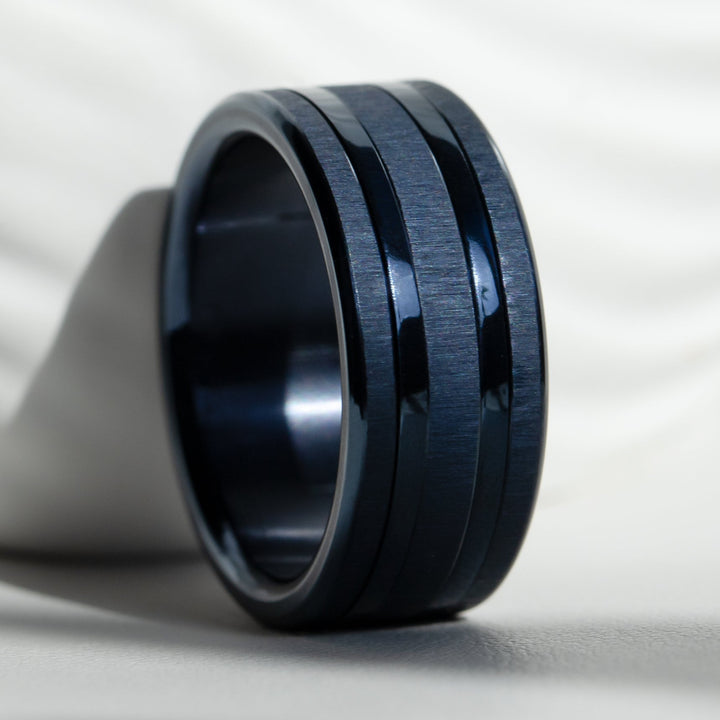 💙 Ring Set "Blue Obsession" für auswechselbaren mood Ring 💙