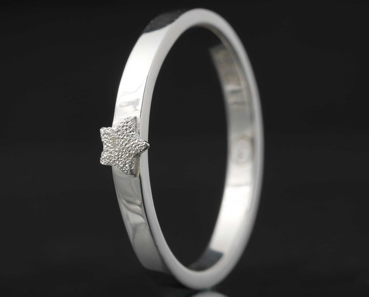 Medium Addon aus Silber 3D Center Stern