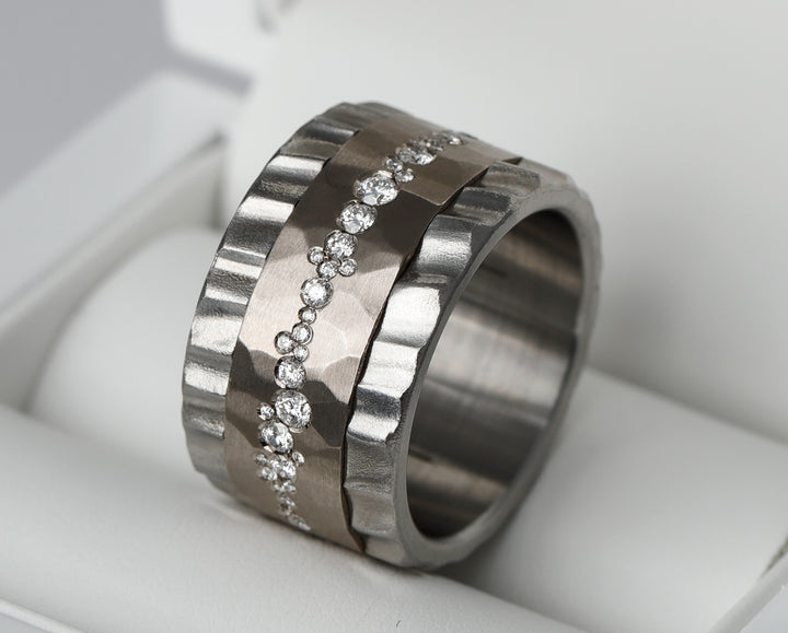 Base "Zagora" en acier inoxydable pour bague mood interchangeable
