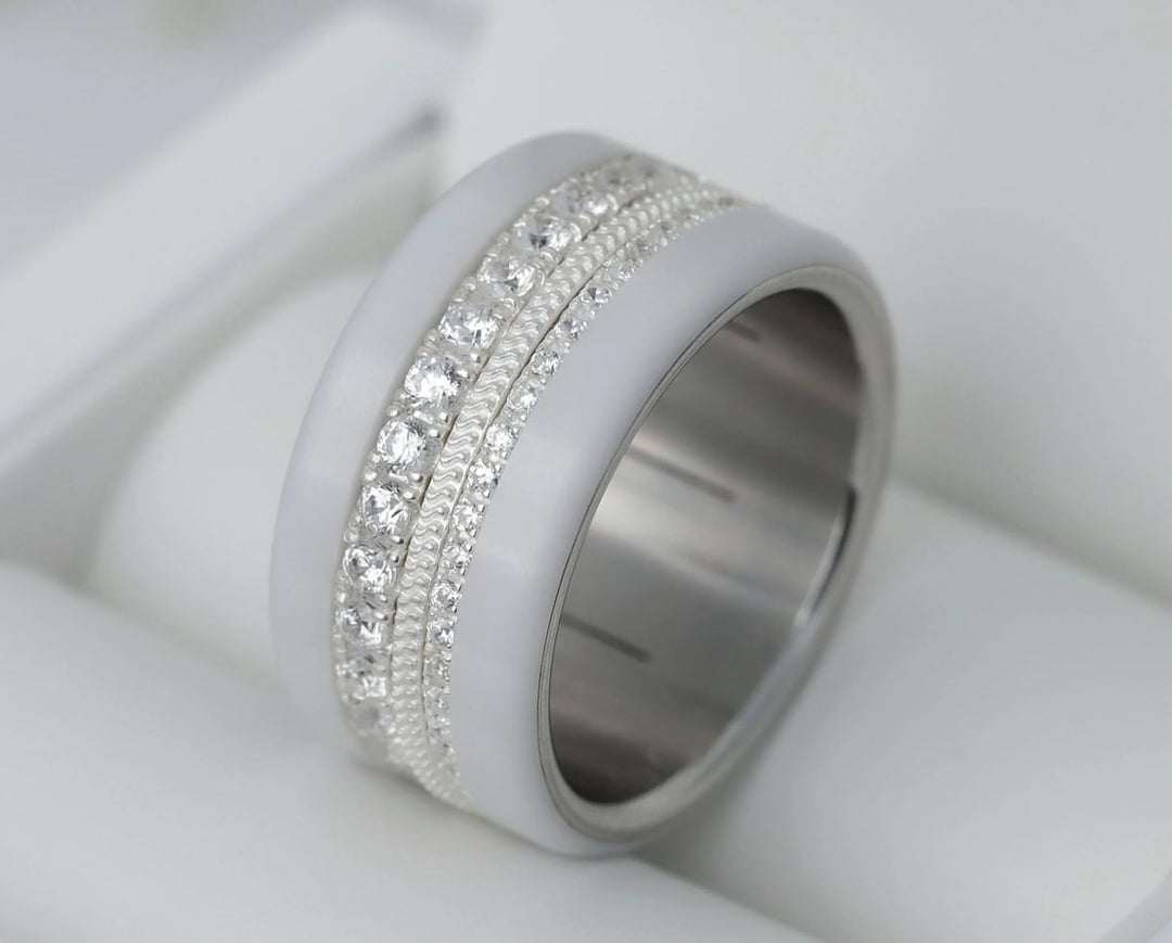  Pack Aura Authentique et acier poli (3 anneaux pour bague mood)