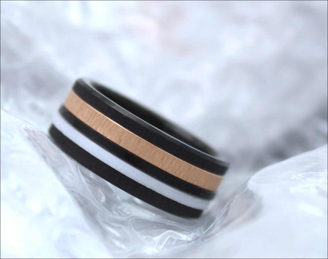 Innenring (Addon) mini aus schwarzem oder durchsichtigem Polymer für auswechselbaren mood Ring