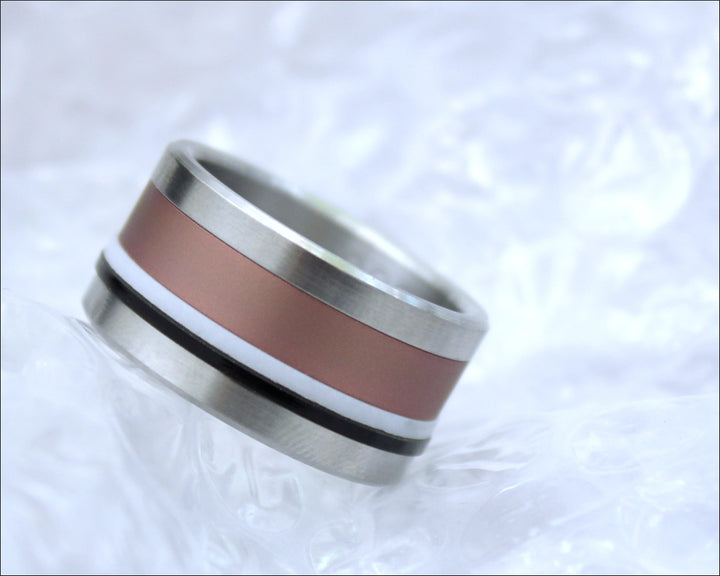 Innenring (Addon) mini aus schwarzem oder durchsichtigem Polymer für auswechselbaren mood Ring