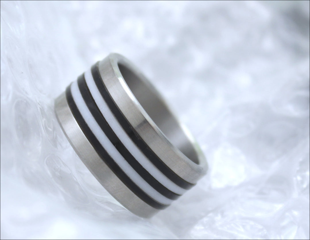 Innenring (Addon) mini aus schwarzem oder durchsichtigem Polymer für auswechselbaren mood Ring