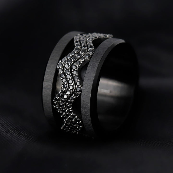 〰️  Pre-order: Middle addon "Nazaré set black" 〰️ for mood ring