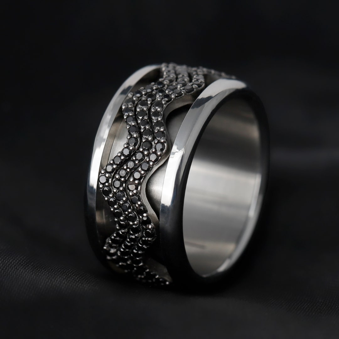 〰️  Pre-order: Middle addon "Nazaré set black" 〰️ for mood ring