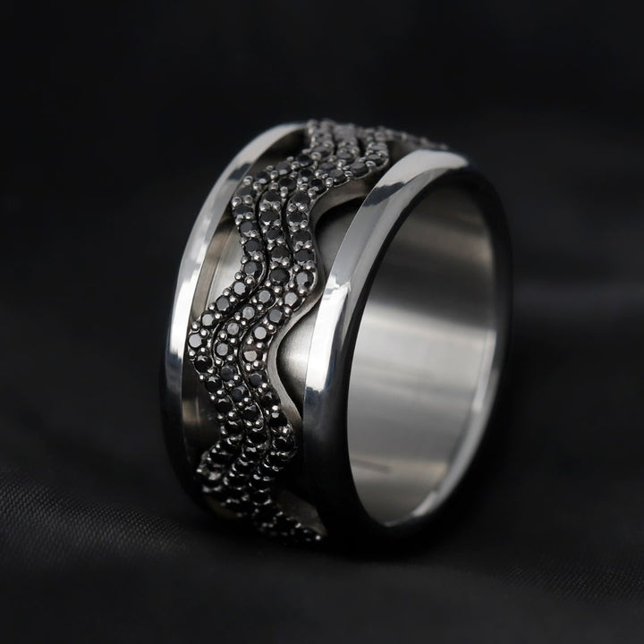 〰️  Pre-order: Middle addon "Nazaré set black" 〰️ for mood ring