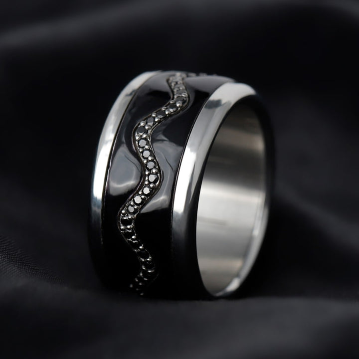〰️  Pre-order: Middle addon "Nazaré set black" 〰️ for mood ring