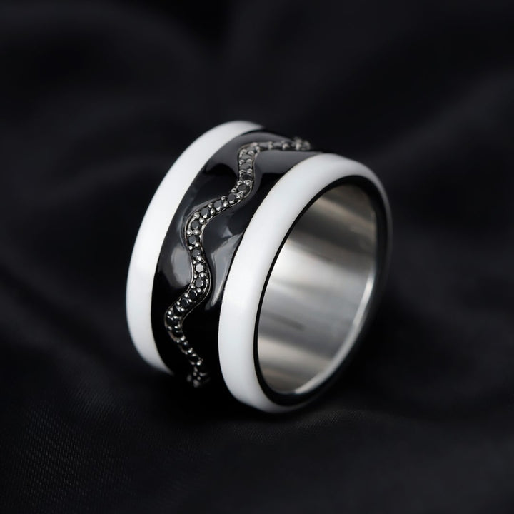〰️  Pre-order: Middle addon "Nazaré set black" 〰️ for mood ring