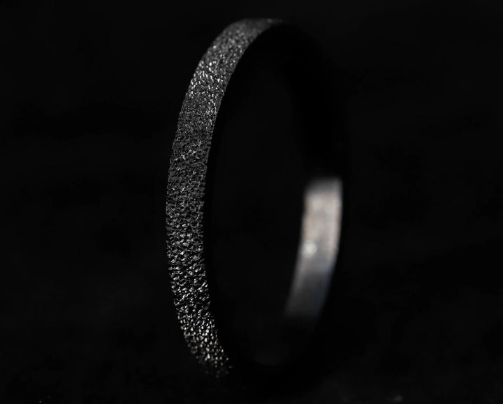 Inner ring (medium addon) in 925 silver "Kilauea" black finish for interchangeable mood ring