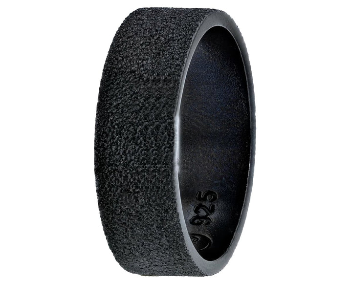 Inner ring (addon) in 925 silver "Kilauea" black finish for interchangeable mood ring
