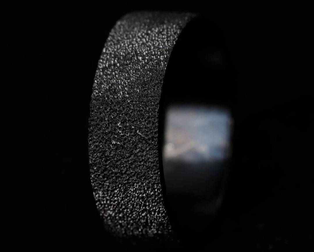Inner ring (addon) in 925 silver "Kilauea" black finish for interchangeable mood ring
