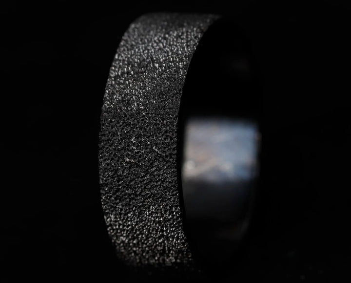 Inner ring (addon) in 925 silver "Kilauea" black finish for interchangeable mood ring
