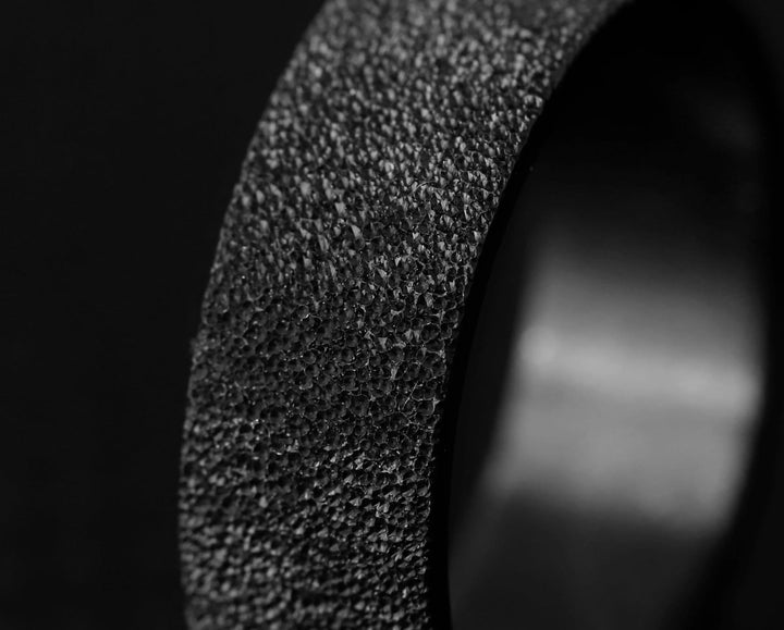 Inner ring (addon) in 925 silver "Kilauea" black finish for interchangeable mood ring
