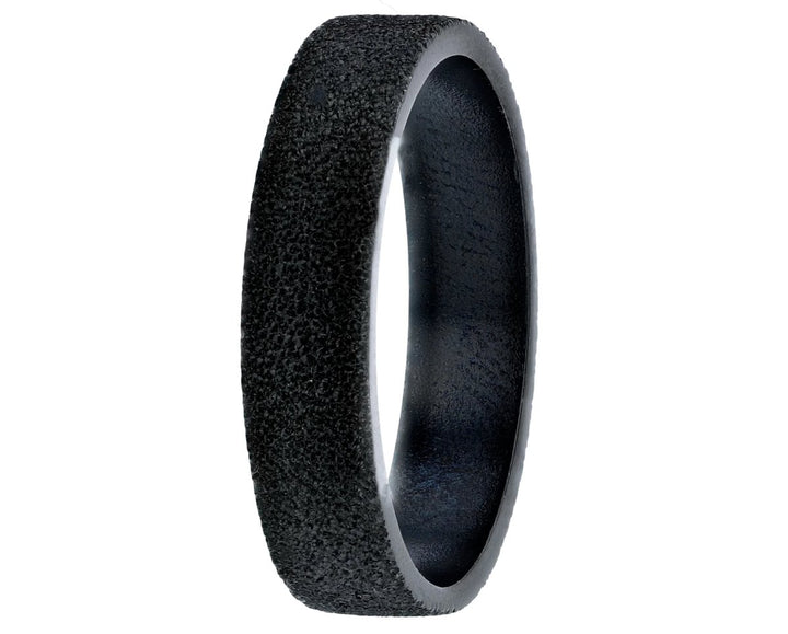 Anneau (deux tiers) en argent 925 "Kilauea" finition black pour bague mood interchangeable