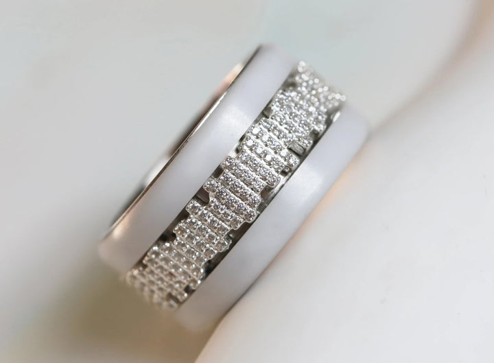 Anneau (deux tiers) "Harmonie" en argent pour bague mood interchangeable