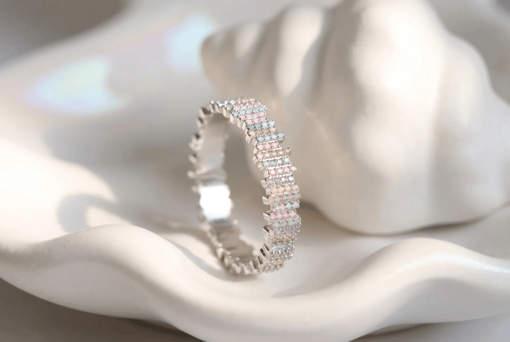Anneau (deux tiers) "Mélodie " en argent pour bague mood interchangeable