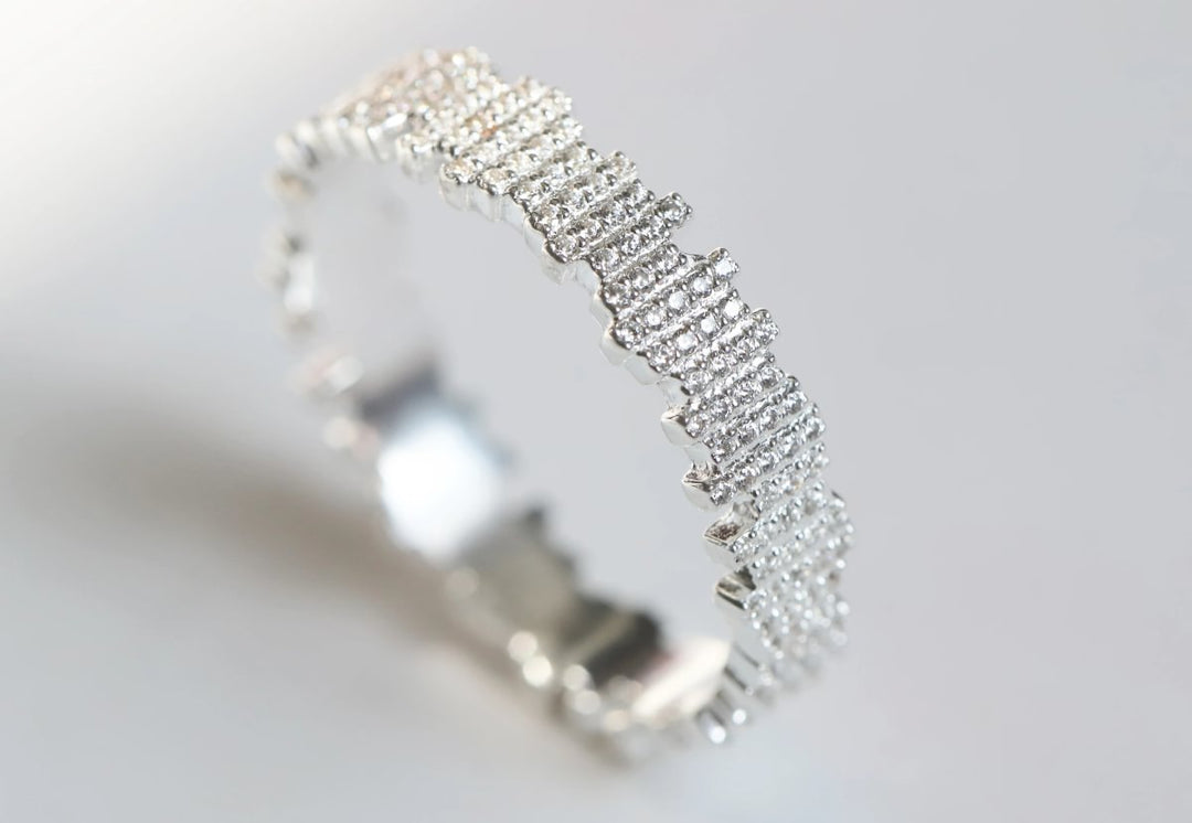 Anneau (deux tiers) "Harmonie" en argent pour bague mood interchangeable