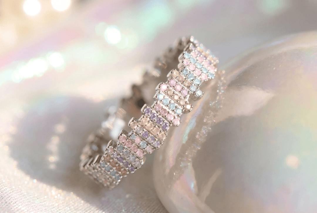 Anneau (deux tiers) "Mélodie " en argent pour bague mood interchangeable