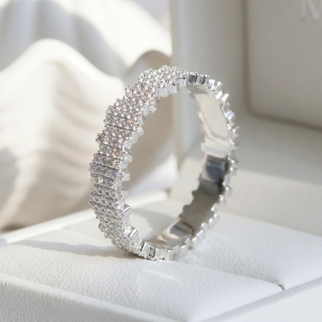 Anneau (deux tiers) "Harmonie" en argent pour bague mood interchangeable