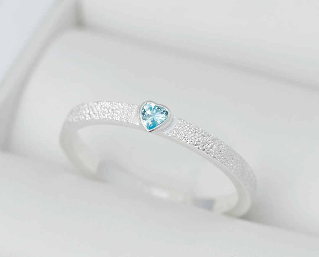 Pack Aura authentique & open heart bleu (anneaux medium pour bague mood)
