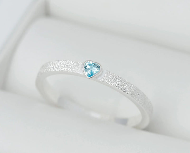Pack Aura authentique & open heart bleu (anneaux medium pour bague mood)