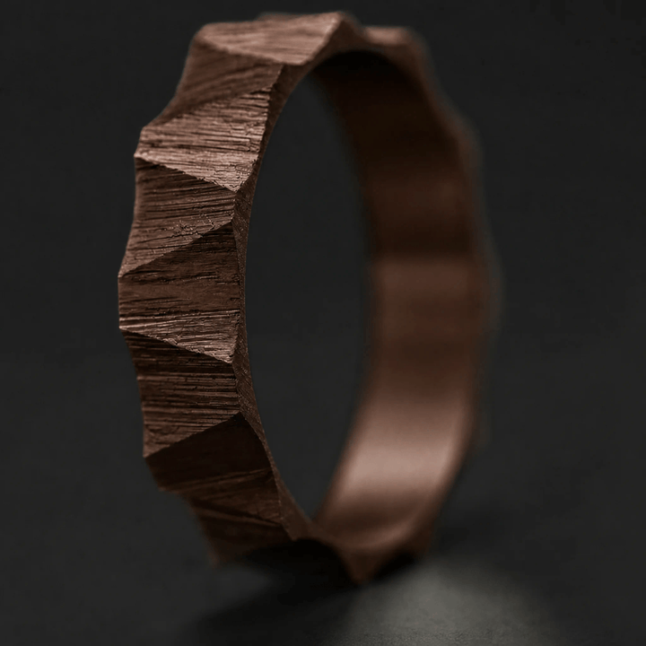 Anneau (deux tiers) "🥥Coco - Sahara" en argent pour bague mood interchangeable
