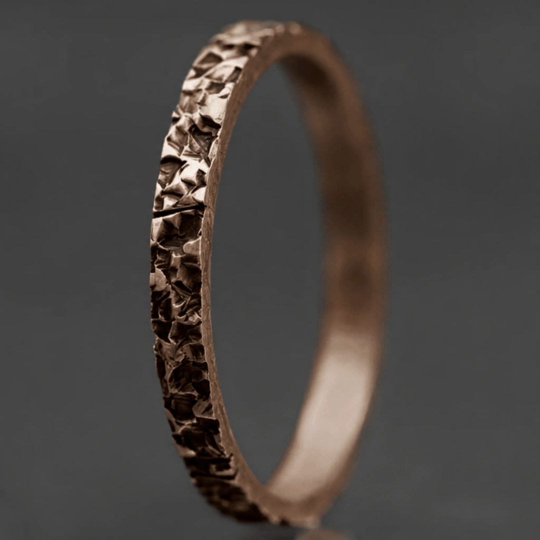 Anneau (medium) "🥥Coco - Rock" en acier rock pour bague mood interchangeable