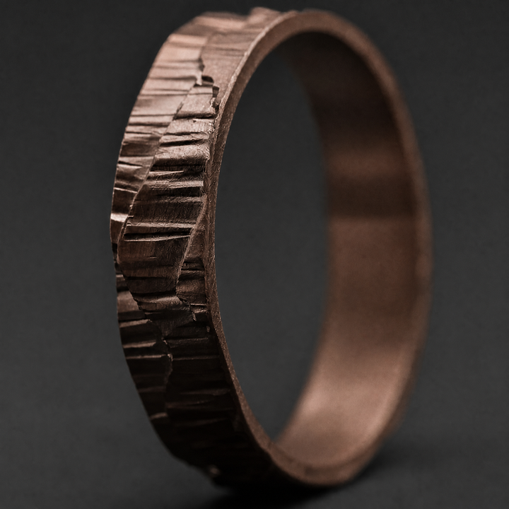 Anneau (deux tiers) "🥥 Coco - Moab" en argent 3D pour bague mood interchangeable