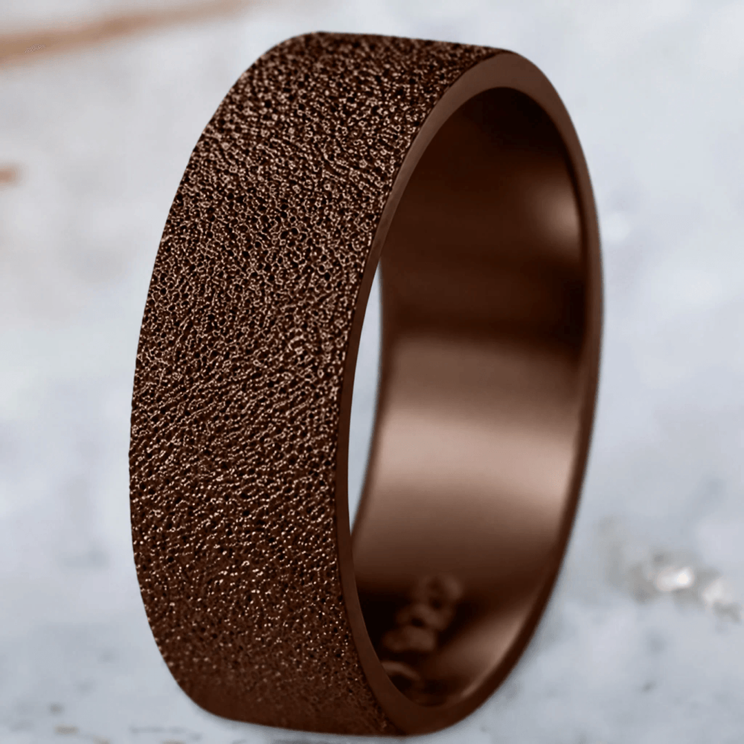 Anneau (addon) "🥥 Coco - Neige éternelle" en argent glitter pour bague mood interchangeable