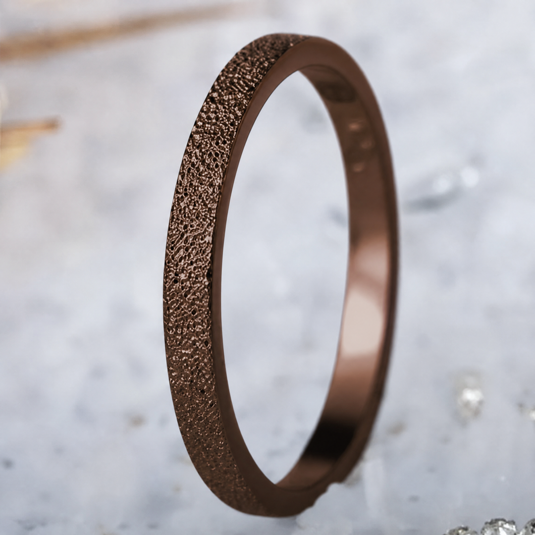 Anneau (medium) "🥥 Coco - Neige éternelle" en argent glitter pour bague mood interchangeable
