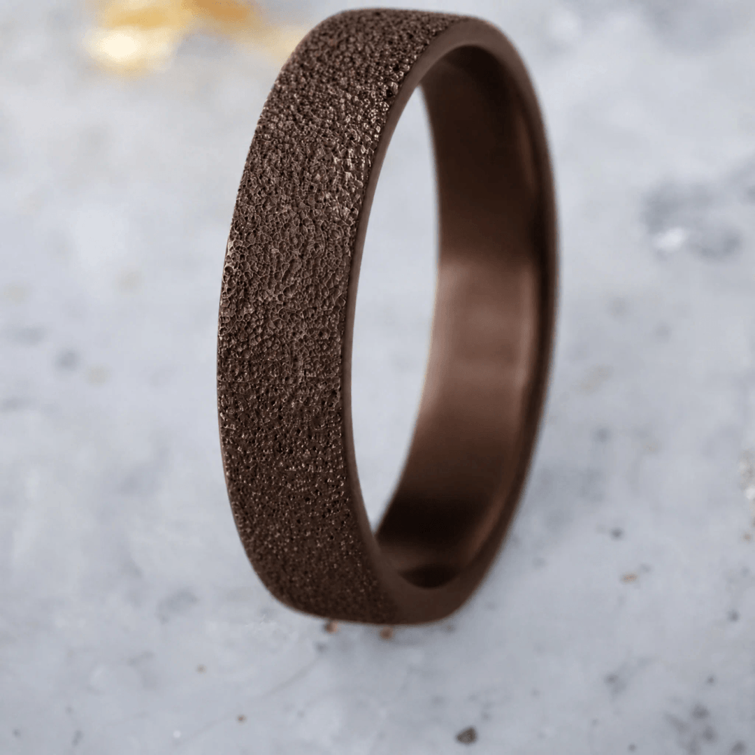 Anneau (deux tiers) "🥥 Coco - Neige éternelle" en argent glitter pour bague mood interchangeable
