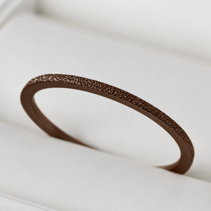 Anneau (mini) "🥥 Coco - Neige éternelle" en argent glitter pour bague mood interchangeable
