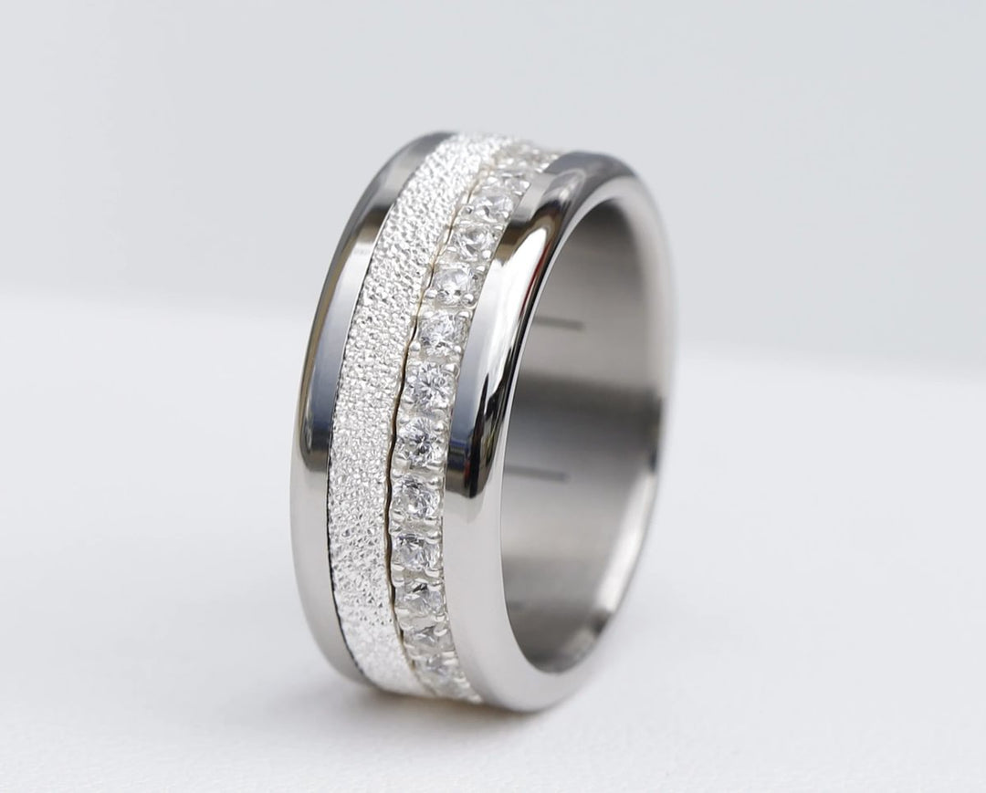  Pack Aura Authentique et acier poli (3 anneaux pour bague mood)