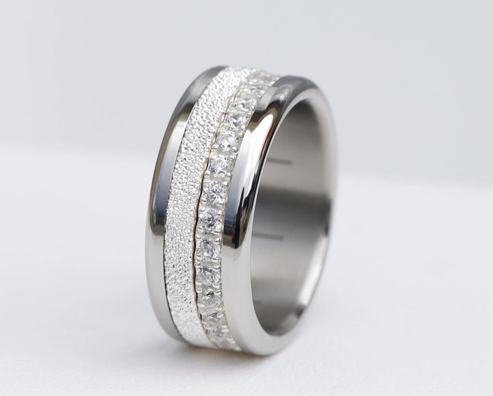  Pack Aura Authentique et acier poli (3 anneaux pour bague mood)