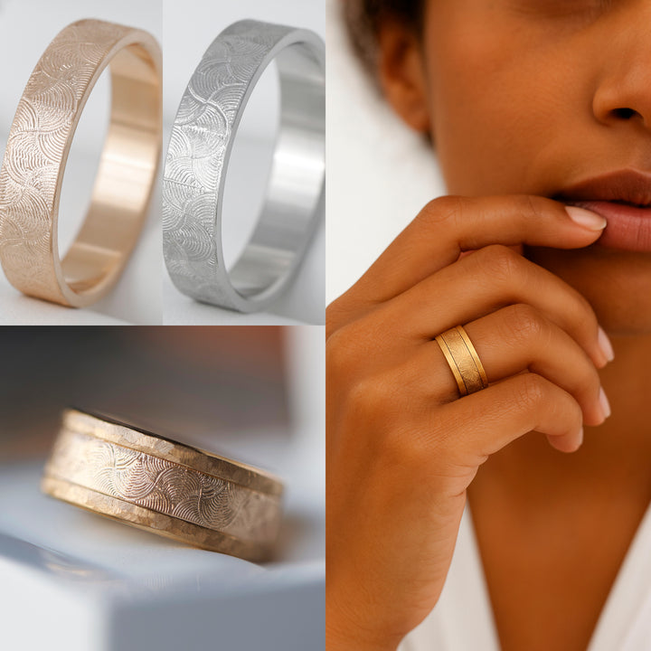 Innenring (2/3 Addon) Forged Mirage aus Edelstahl für den auswechselbaren mood Ring