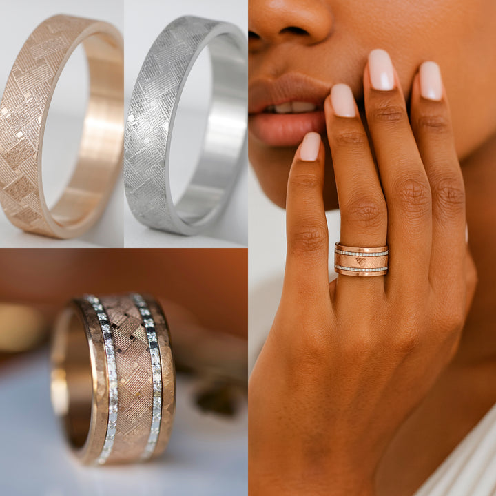 Innenring (2/3 Addon) Velvet Iron aus Edelstahl für den auswechselbaren mood Ring